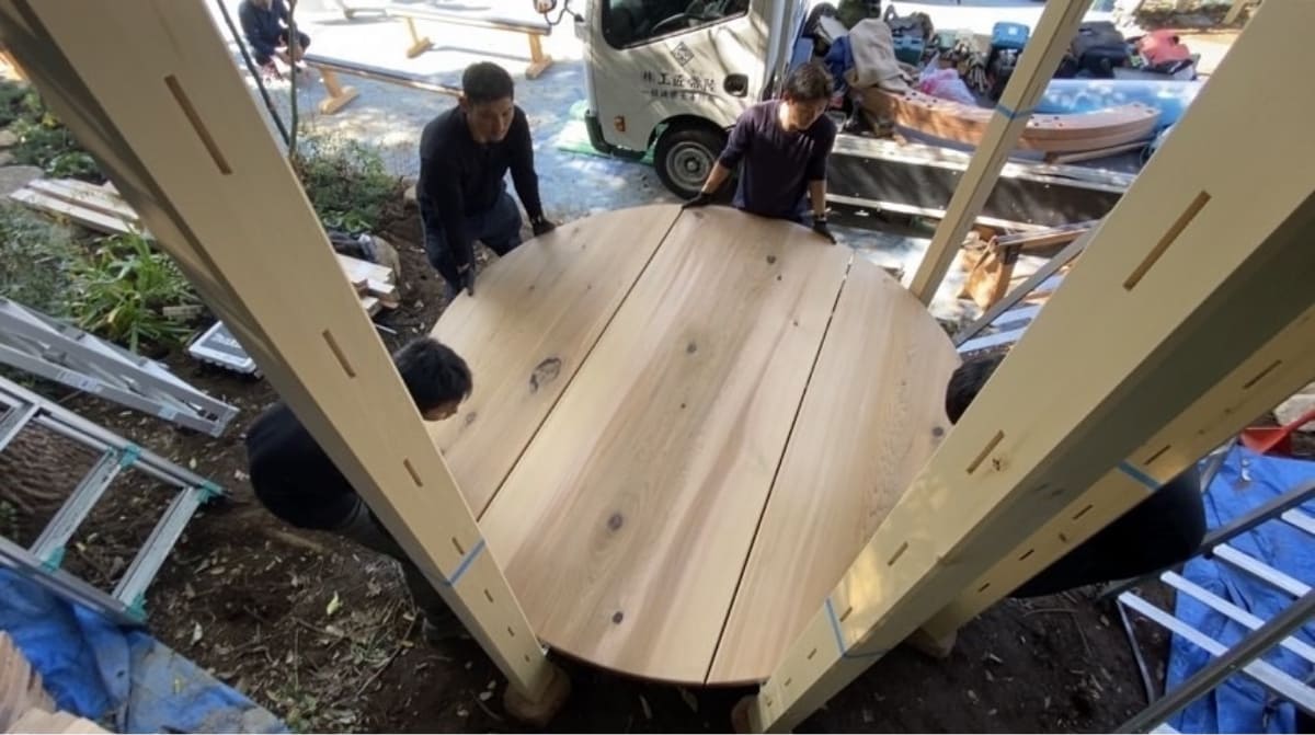 建築物ではない東屋