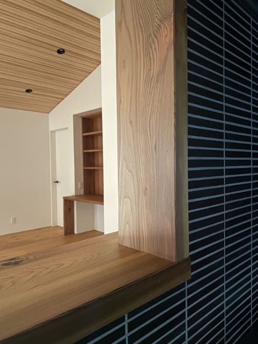 キッチン側から見た納まり