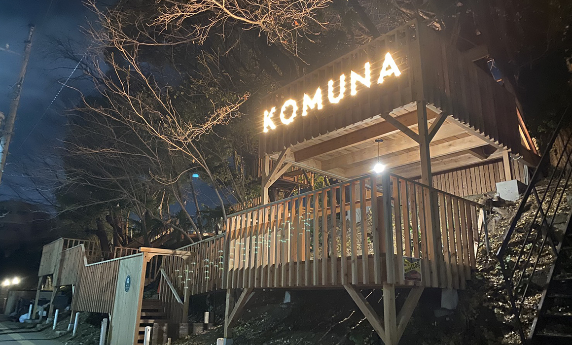 千葉市　椿森コムナ　ウッドデッキ工事